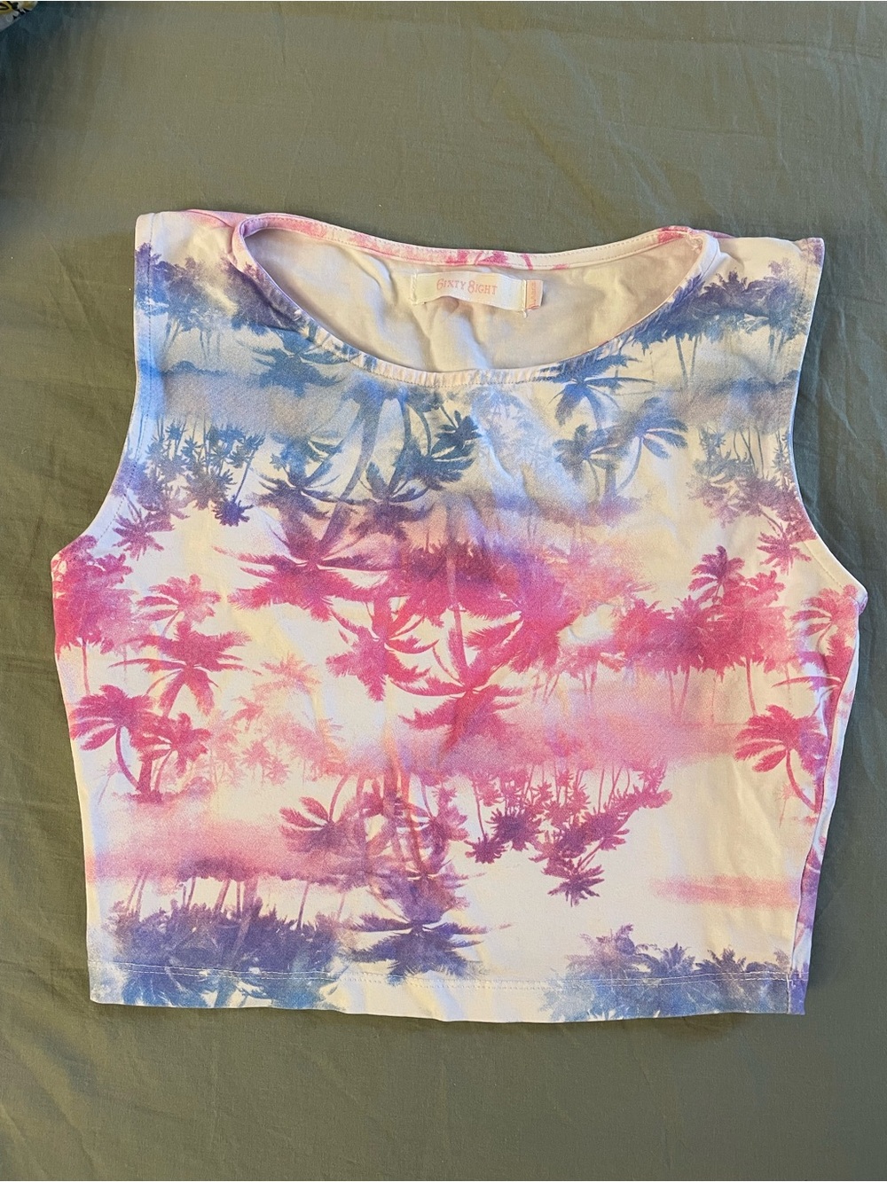 Cropped tank top y2k beach